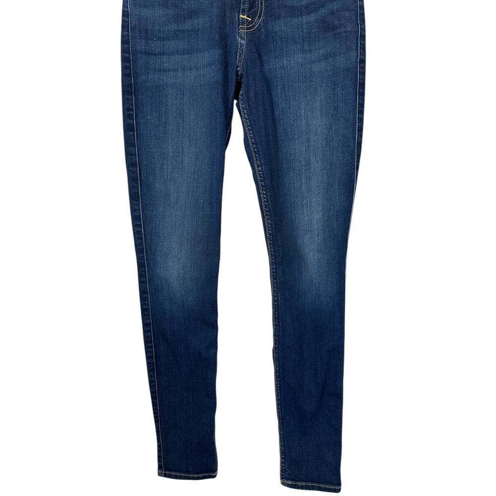 7 for All Mankind b(air) Denim The Skinny Ankle Jeans Dark Wash Size 24 - Picture 4 of 10